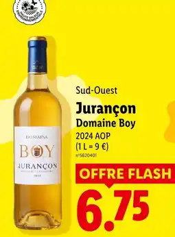 Lidl Domaine boy jurançon offre