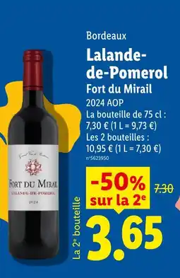 Lidl Fort du mirail lalande-de-pomerol offre