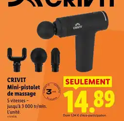 Lidl Crivit mini-pistolet de massage offre