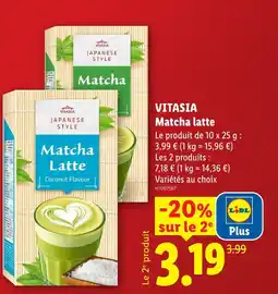 Lidl Vitasia japanese style matcha offre