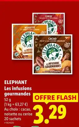 Lidl Elephant les infusions gourmandes offre