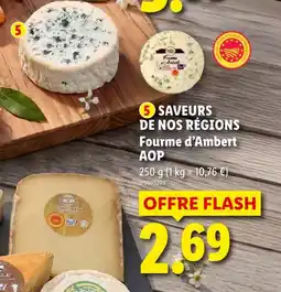 Lidl Saveurs de nos régions fourme d'ambert aop offre