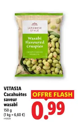Lidl Vitasia cacahuètes saveur wasabi offre