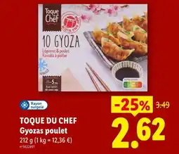 Lidl Toque du chef gyozas poulet offre