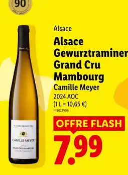 Lidl Camille meyer alsace gewurztraminer grand cru mambourg offre