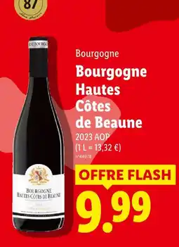 Lidl Bourgogne hautes côtes de beaune offre