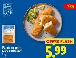 Lidl Panés au colin msc d'alaska offre