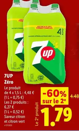 Lidl 7up zéro offre
