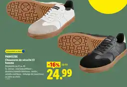 Lidl Parkside chaussures de sécurité s1 homme offre