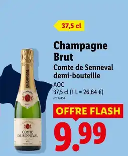 Lidl Comte de senneval demi-bouteille champagne brut offre