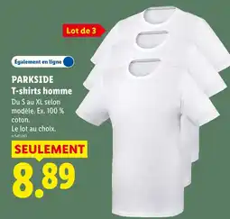 Lidl Parkside t-shirts homme offre