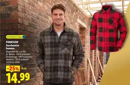 Lidl Parkside surchemise homme offre