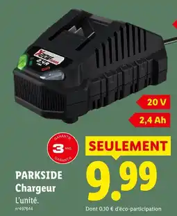 Lidl Parkside chargeur offre