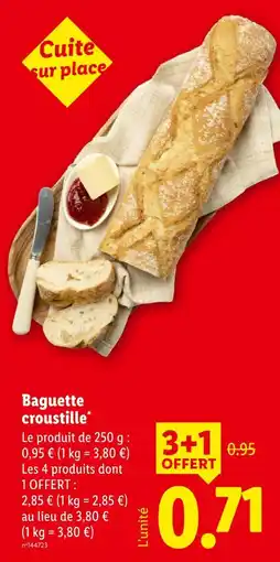 Lidl Baguette croustille offre