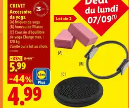 Lidl Crivit accessoire de yoga offre