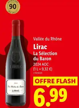Lidl La selection du baron lirac offre