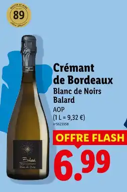 Lidl Crémant de bordeaux offre