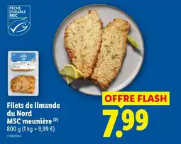 Lidl Filets de limande du nord msc meunière offre