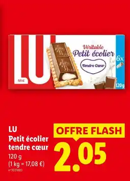 Lidl Lu petit écolier tendre cœur offre