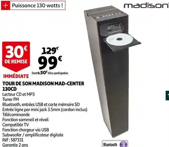 Madison tour de son madison mad-center 130cd