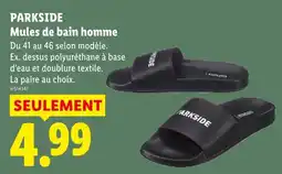 Lidl Parkside mules de bain homme offre