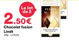 Hmarket Lindt Chocolat fusion offre