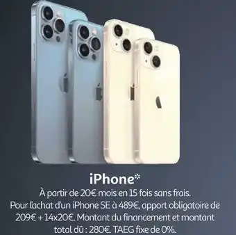 Auchan Bon plan sur l'iphone offre
