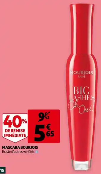 Auchan Bourjois mascara offre