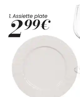 Maisons du Monde Assiette plate charlotte offre