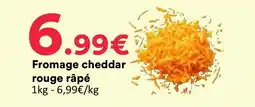 Hmarket Fromage cheddar rouge râpé offre