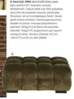 Maisons du Monde Pouf lilo offre
