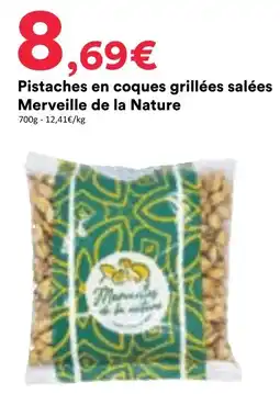 Hmarket Merveille de la Nature Pistaches en coques grillées salées offre
