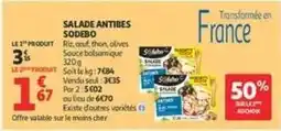 Auchan Supermarché Sodebo - salade antibes offre