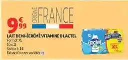 Auchan Supermarché Lactel - lait demi-écrémé vitamine d offre