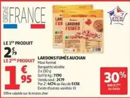 Auchan Supermarché Auchan - lardons fumés offre