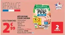 Auchan Supermarché Fleury michon - rôti de porc offre
