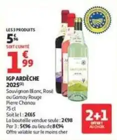 Auchan Supermarché Igp ardèche offre