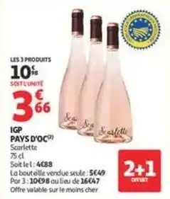 Auchan Supermarché Igp pays d'oc offre