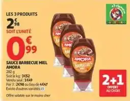 Auchan Supermarché Amora - sauce barbecue miel offre