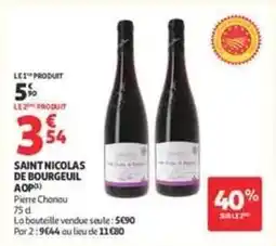 Auchan Supermarché Saint-nicolas de bourgeuil aop offre