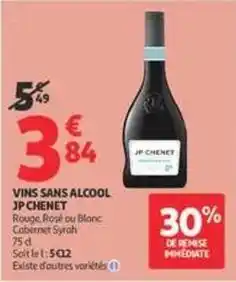 Auchan Supermarché Vins sans alcool jp offre