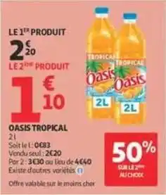 Auchan Supermarché Oasis - tropical offre