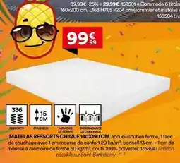 BUT Ww - matelas ressorts chique offre