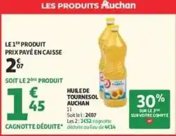 Auchan Supermarché Auchan - huilede tournesol offre
