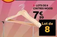 BUT Lot de 8 cintres wood offre
