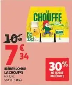 Auchan Supermarché La chouffe - bière blonde offre