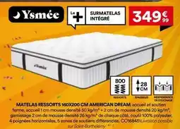 BUT Matelas ressorts 160x200 cm american dream offre