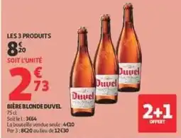 Auchan Supermarché Duvel - bière blonde offre