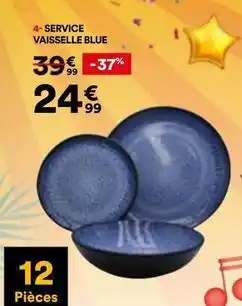 BUT Service vaisselle blue offre