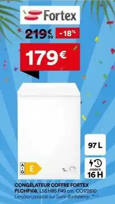 BUT Congelateur coffre offre